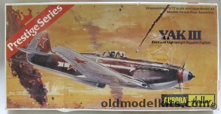 Aurora-Heller 1/72 Yakovlev Yak-3 (Yak-III) - Two USSR Aircraft - Normandie-Niemen French Squadron - Aurora Heller Issue, 6610 plastic model kit
